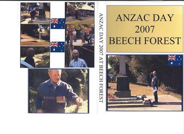 Film - DVD, ANZAC Day 2007 Beech Forest, 25 April 2007