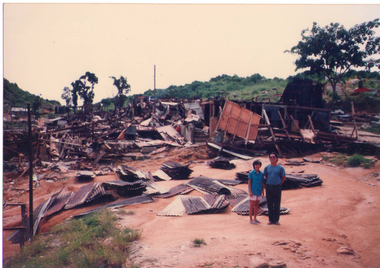 Demolishment of Bidong refugee camp in 1991
