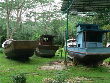 Boats used by VBP to escape to Indonesia