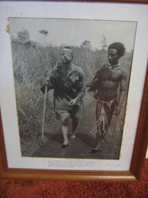 Framed photo, Christmas Day at Buna 1942