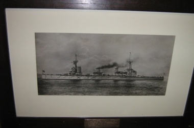 Framed photograph, HMAS Australia