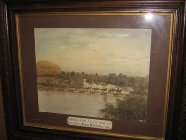 Framed photograph, Australian Light Horse  1918