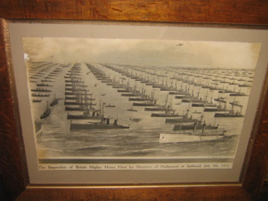 Framed print, Inspection of British Might Home Fleet