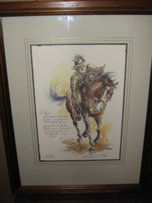 Print - Framed print, Sgt Jack Dodd of Goolwa, S.A, 1984