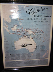 Framed map, Catalina Flying Boats