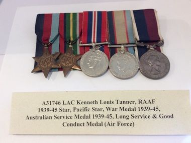 WW2 medals - A31746 LAC K.L. Tanner