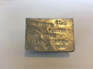 Match box holder, 1942 hand-made