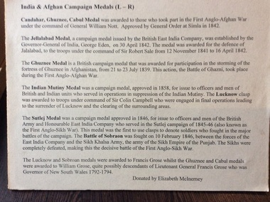 India and Afghan Campaign Medals