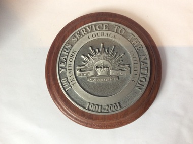 Artefact, Commemorative plaque, 2001