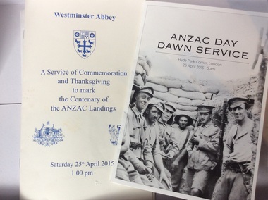 Booklets, Centenary of ANZAC Landings 2015, 2015