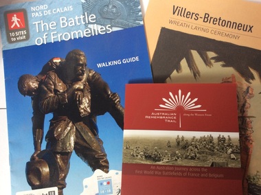 Brochures, WW1 battlefields of France and Belgium