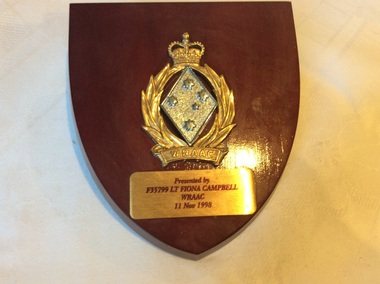 Corps plaque, Women’s Royal Australian Army Corps