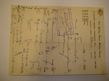 prescription, 50s