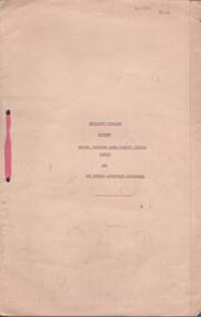 Legal record - Contract, 16/10/1952