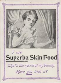 Pamphlet - Advertising card for Superba Skin Food