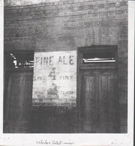 Document - Two scanned photos of the ruins of the Waterloo Hotel, Strathfieldsaye road, Strathfieldsaye, 5/09/2023