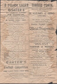 Programme - Bendigo Football League Official Programme, 19/09/2023