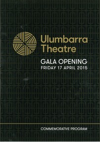 Ephemera - Commemorative Programme, 2015