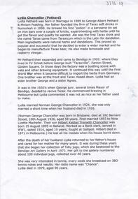 Document - Lydia Chancellor (Pethard)