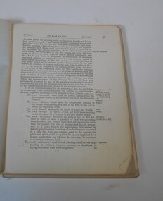 Administrative record - The Land Act 1869