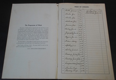 Document - Seventh Day Adventist Collection: School Record 1943