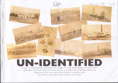 Booklet - Bendigo photographs