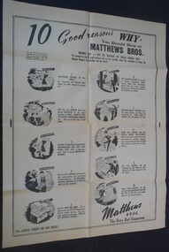 Document - Matthews Bros. Bendigo advertisement