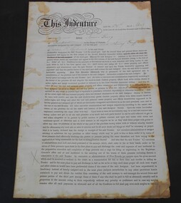 Financial record - Abbott collection: Indenture from 1889