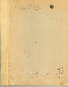 Document - Forests Commission of Victoria carbon copy Memo Book, 1933