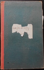 Legal record - Frederick Douglas Jones collection: Estate Book John K Abbey dec'd
