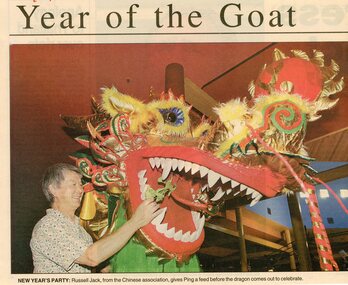 Document - Newspaper Article 'Chinese New Year of the Goat', abt 2000-2017
