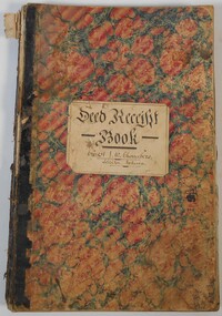 Document - Deed Receipt Book Ernest J. W. Chambers, Solicitor, Echuca, 1885 - 1891