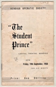 Programme - The Student Prince