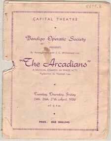 Programme - The Arcadians