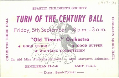 Ephemera - Emu Creek Bush Band Collection: Ball Ticket