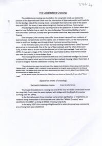 Document - The Cobblestone Crossing, 2/11/2023