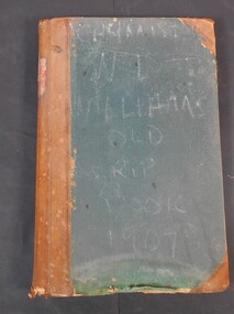 Administrative record - W.D. Williams prescriptions book