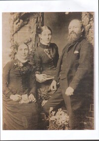 Photograph - Bedson family (father Samuel, wife Elizabeth & daughter Maude)