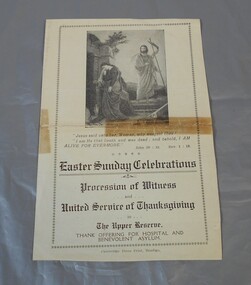 Programme - Lydia Chancellor collection: Easter Sunday celebrations