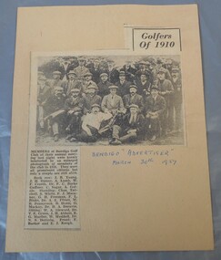 Newspaper - Lydia Chancellor collection: golfers of 1910