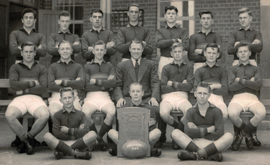 Photograph - Photo of the Premier Football Team. The Thompson Shield, 1944