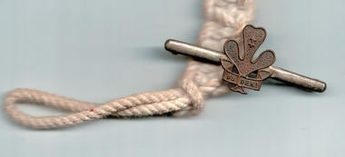 Ceremonial object - Scout Lanyard and Badge, 1940-1941
