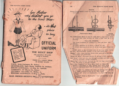 The Scouts' First Book - a rule and guide book with one hundred and six pages.