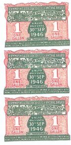 Print - Ration Cards and Tickets, 1946-48