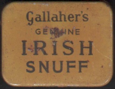 Ephemera - Gallaher's Genuine Irish Snuff