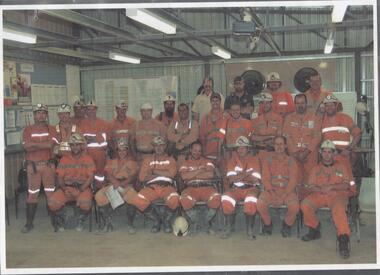 Photograph - Kangaroo Flat Gold Mine Collection: group photograph of miners