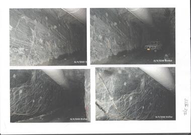 Photograph - Kangaroo Flat Gold Mine Collection: underground in Swan Decline, Kangaroo Flat Gold Mine, 2000