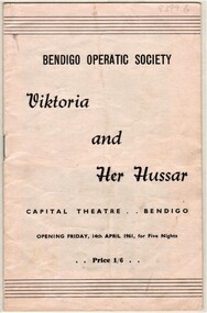 Programme - Viktoria and Her Hussar