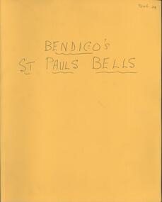 Newspaper - Lydia Chancellor collection: Bendigo's St. Paul's bells