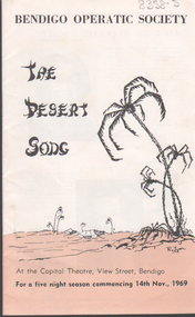 Programme - Bendigo Operatic Society: The Desert Song